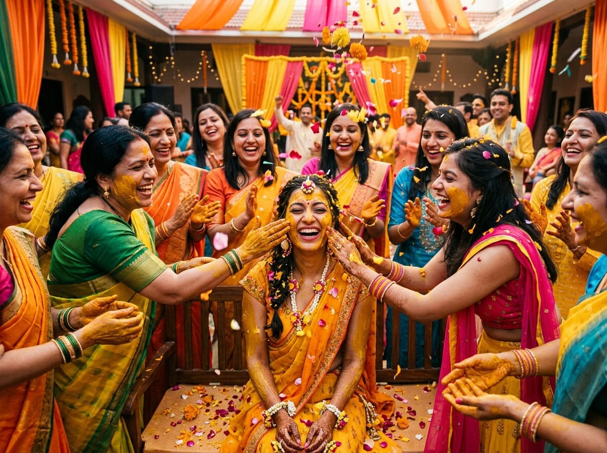 Haldi ceremony photography